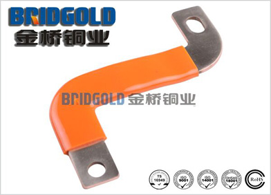 橙色浸膠銅帶軟連接 橙色浸膠銅帶軟連接