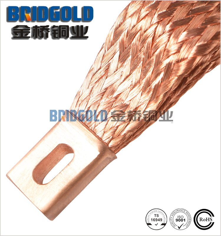 金橋定制生產(chǎn)鍍錫紫銅編織線(xiàn)軟連接 金橋定制生產(chǎn)鍍錫紫銅編織線(xiàn)軟連接