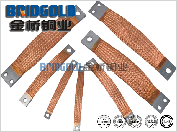 紫銅編織線軟連接導電帶 紫銅編織線軟連接導電帶